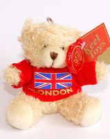 Teddy bear London keychain