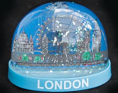 London Eye plastic snowglobe